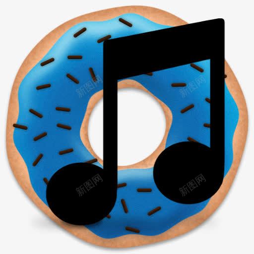 可爱的音乐饼干图标png_新图网 https://ixintu.com 可爱 图标 音乐 饼干