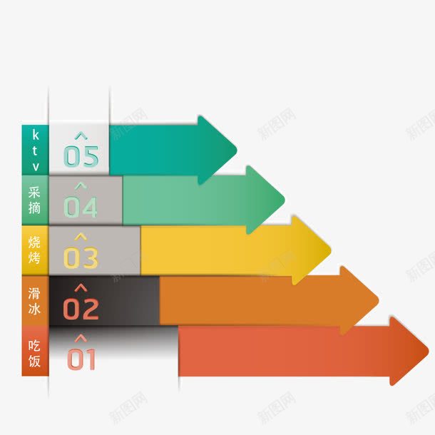 箭头指示标图标png_新图网 https://ixintu.com 指示 指示箭头 数字 矢量图标 箭头