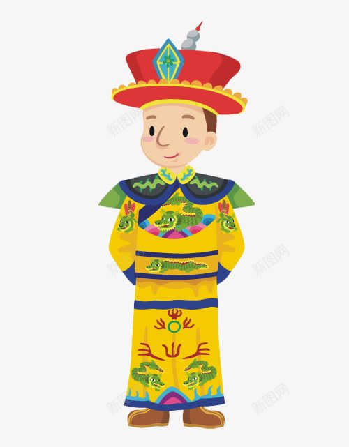 卡通皇帝png免抠素材_新图网 https://ixintu.com png png素材 人 卡通人 皇帝