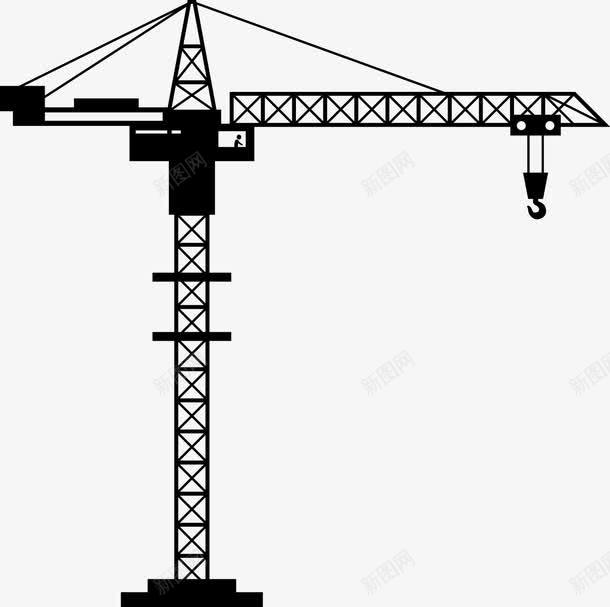 铁塔轮廓png免抠素材_新图网 https://ixintu.com 建筑轮廓 矢量装饰 装饰 铁塔 黑色