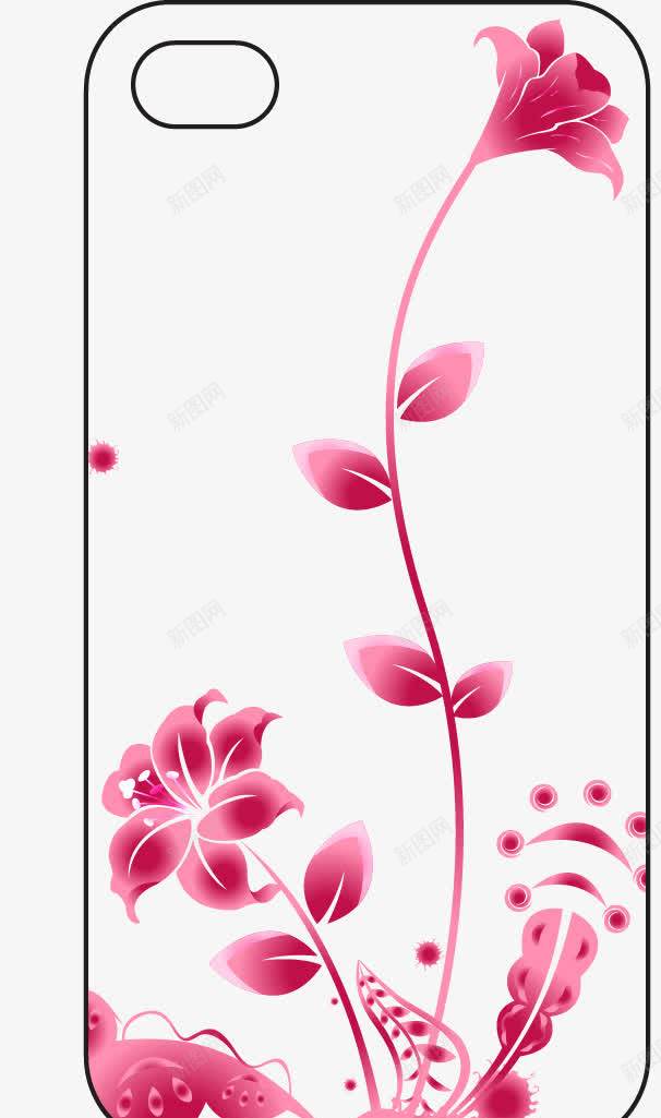 卡通手绘花手机壳矢量图ai免抠素材_新图网 https://ixintu.com 卡通 手机壳 手绘 花 矢量图