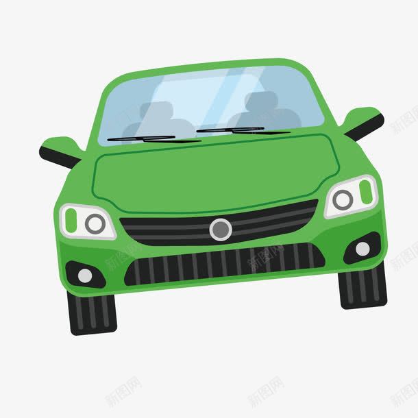 绿色小汽车png免抠素材_新图网 https://ixintu.com 卡通绿色小轿车 汽车 矢量小汽车 绿色汽车