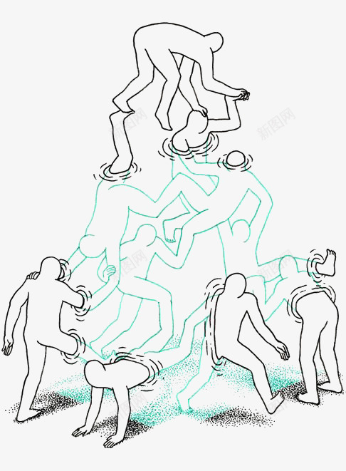 创意简笔画插画png免抠素材_新图网 https://ixintu.com 人 创意插画 简笔画 美术简笔画 行为艺术