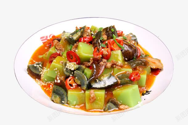 芙蓉米豆腐png免抠素材_新图网 https://ixintu.com 中华美食 传统美食 湘菜 炒菜 米豆腐 餐饮美食