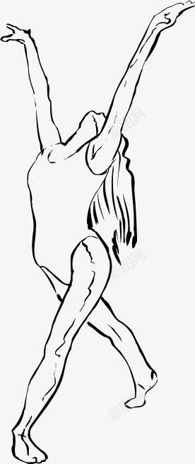 手绘素描芭蕾舞女演员png免抠素材_新图网 https://ixintu.com 演员 素描 舞女 芭蕾