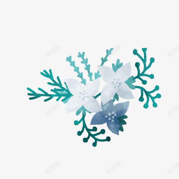 水彩蓝色晶莹小花矢量图ai免抠素材_新图网 https://ixintu.com 小花 晶莹剔透 水墨元素 水彩元素 水彩画 清新 素雅 蓝色 矢量图