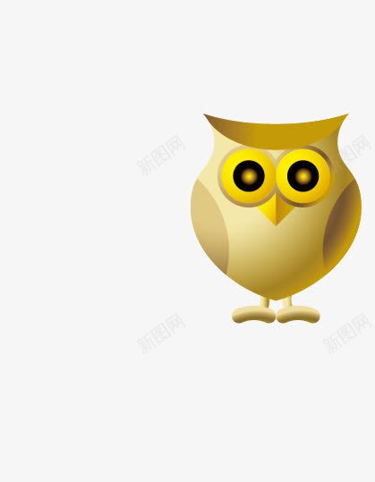 一只卡通猫头鹰png免抠素材_新图网 https://ixintu.com 动物 卡通 猫头像 鸟