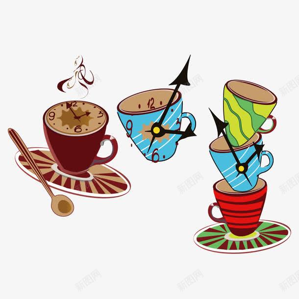 手绘插画马克杯矢量图ai免抠素材_新图网 https://ixintu.com 下午茶 插画 茶艺 马克杯 矢量图