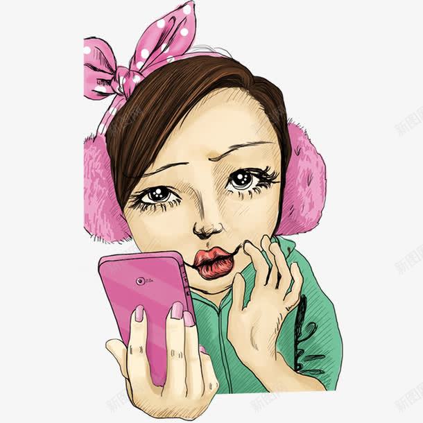 女性png免抠素材_新图网 https://ixintu.com 铦磋澏缁擄紝鎵嬫満锛岀矇鑹叉墜鏈哄
