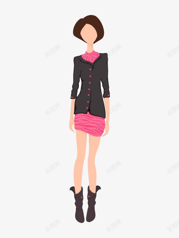 短发女性png免抠素材_新图网 https://ixintu.com 手绘美女 时尚美女 服装设计手稿
