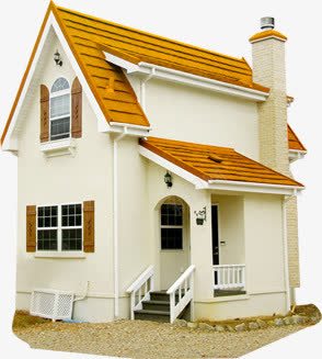 黄色复式田园建筑png免抠素材_新图网 https://ixintu.com 复式 建筑 田园 黄色