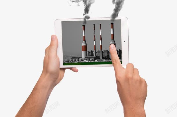 环境污染png免抠素材_新图网 https://ixintu.com 人 手机 污染