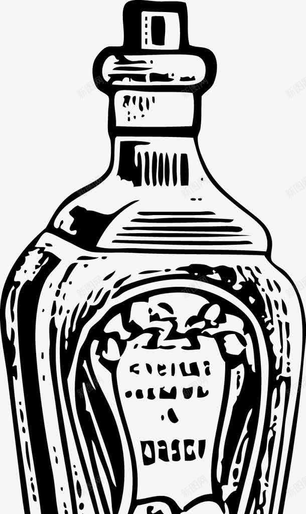 洗发水矢量图ai免抠素材_新图网 https://ixintu.com 发型 理发 素描画 矢量图