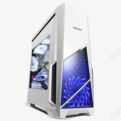 白色电脑主机png免抠素材_新图网 https://ixintu.com 主机 产品实物 电器 电脑 科技