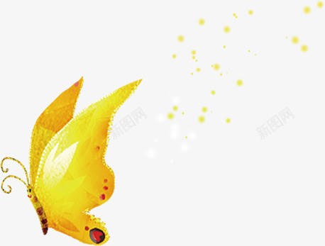 漂浮黄色蝴蝶飞舞png免抠素材_新图网 https://ixintu.com 漂浮 蝴蝶 飞舞 黄色