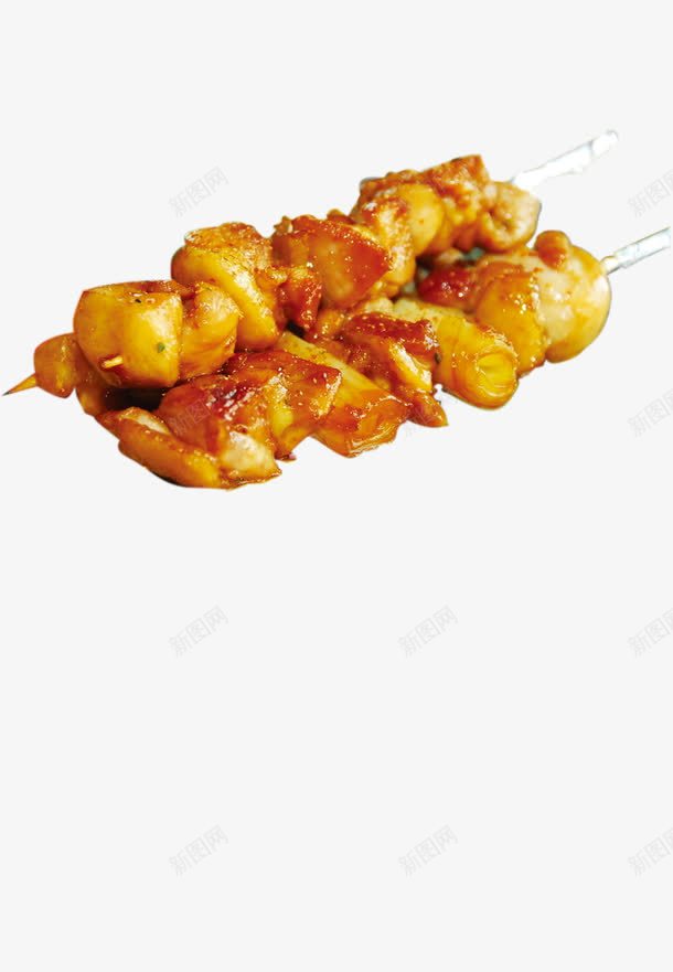 美味烤串png免抠素材_新图网 https://ixintu.com 烤串 烧烤 美食 肉串