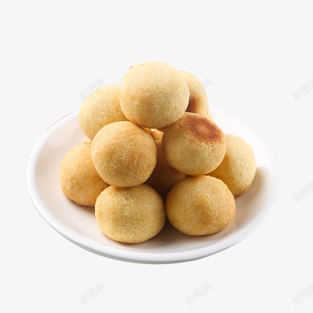 休闲零食点心烘烤椰丝球小包装png免抠素材_新图网 https://ixintu.com 产品食物 点心 烤椰丝球