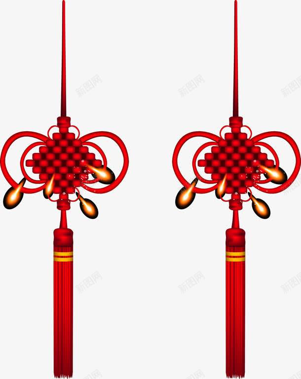 中国结png免抠素材_新图网 https://ixintu.com 中国结 喜庆 春节 红色 蝴蝶结