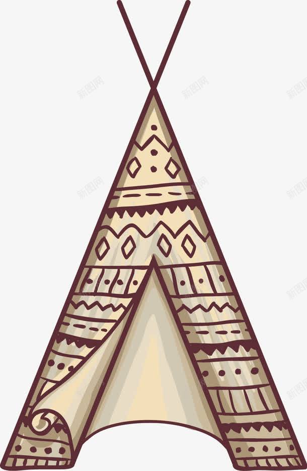 仿古装饰png免抠素材_新图网 https://ixintu.com 仿古 帐篷 民族 绘画 装饰 部落 风格