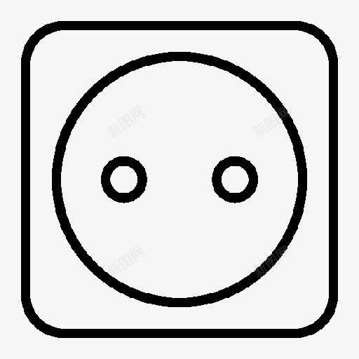 电源插座图标png_新图网 https://ixintu.com 插座