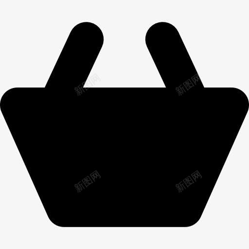 篮黑色形状图标png_新图网 https://ixintu.com 侧视图 商业 商务 篮 篮子 通用图标 黑色剪影