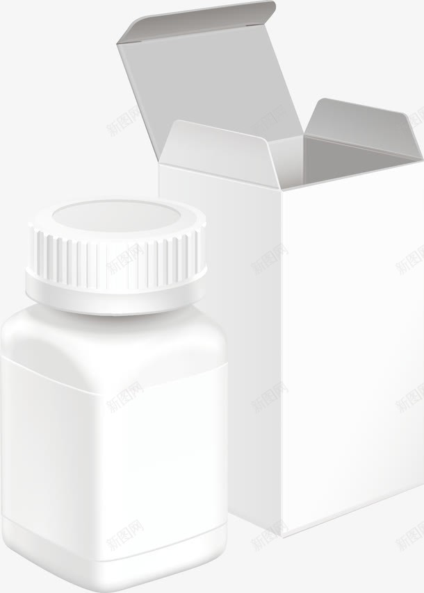 手绘药品包装png免抠素材_新图网 https://ixintu.com 手绘 药品包装 药瓶
