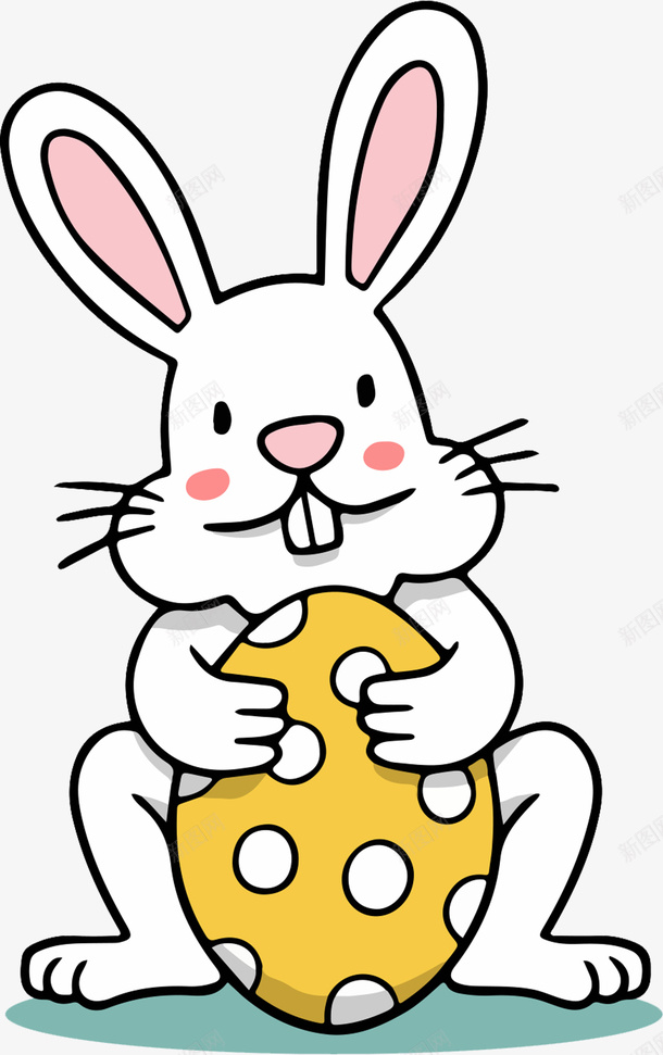 卡通手绘可爱小兔图形png免抠素材_新图网 https://ixintu.com 免抠图 卡通手绘 卡通手绘可爱小兔子免抠图 可爱 图案图形 小兔子