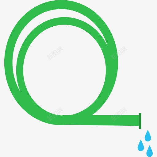 软管图标png_新图网 https://ixintu.com 器皿 园艺工具 软管 软管浇水