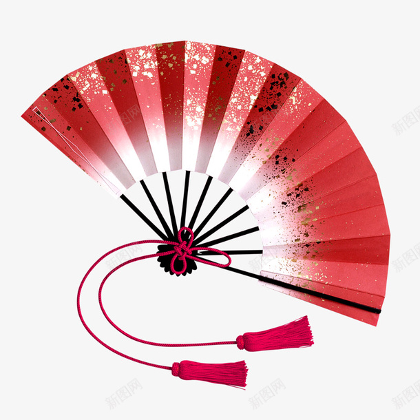 红色圆形节日舞扇png免抠素材_新图网 https://ixintu.com 喜庆 圆弧 圆形 平面 弧度 红色 舞扇 节日