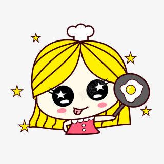 卡通小女孩黄头发png免抠素材_新图网 https://ixintu.com 卡通 小女孩 黄头发
