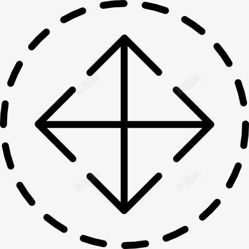移动图标png_新图网 https://ixintu.com 多媒体选项 移动 箭头按钮