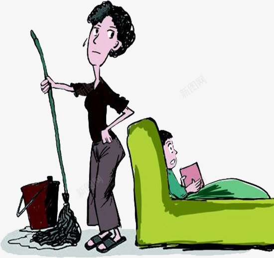 劳作的仆人png免抠素材_新图网 https://ixintu.com 仆人 卡通仆人 墩地的仆人 女佣人 擦地的仆人 辛苦的仆人