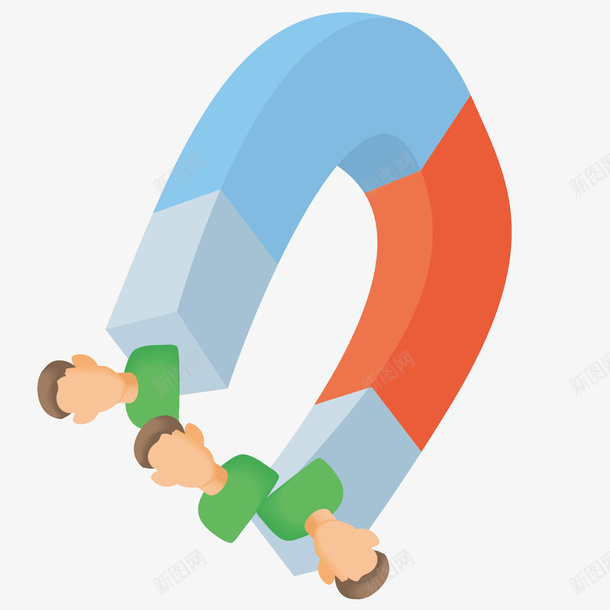 扁平商务磁铁矢量图图标eps_新图网 https://ixintu.com 个人 商务 图标 扁平 磁铁 红色 蓝色 矢量图