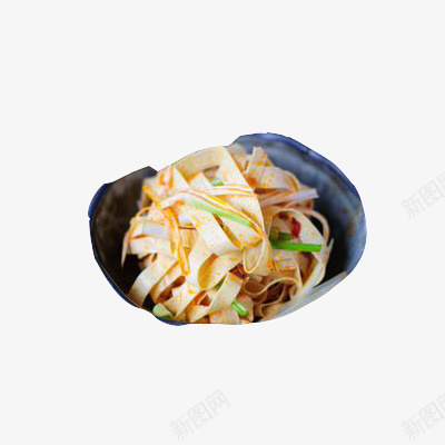 凉拌油豆皮png免抠素材_新图网 https://ixintu.com 凉拌 白色 豆腐皮 食物