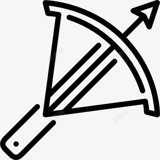 弩图标png_新图网 https://ixintu.com 中世纪的武器 弩 杂项 武器 箭头