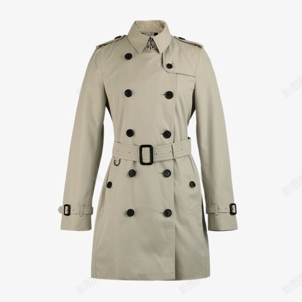 秋冬翻领双排扣收腰棉质风衣png免抠素材_新图网 https://ixintu.com BURBERRY博柏利 双排扣收腰 双排扣风衣 女士外套 棉质风衣 秋冬翻领 长款风衣