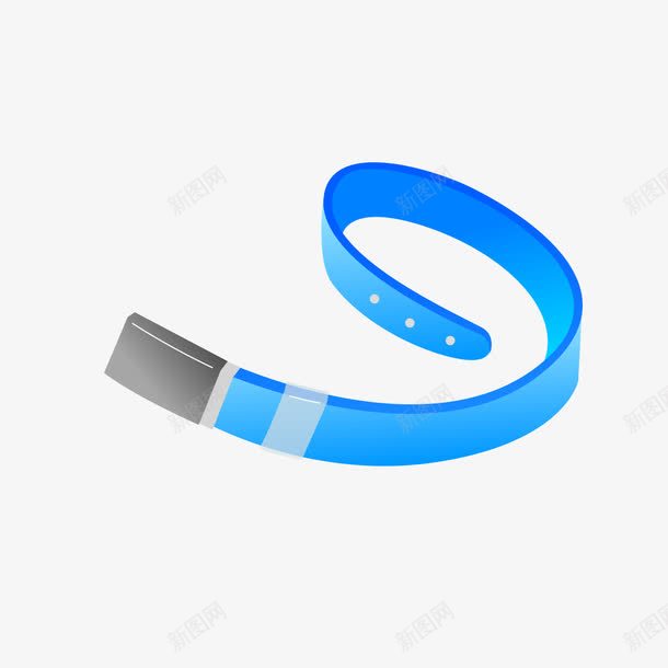蓝色皮带图形png免抠素材_新图网 https://ixintu.com 图形 皮带 蓝色 蓝色皮带图形