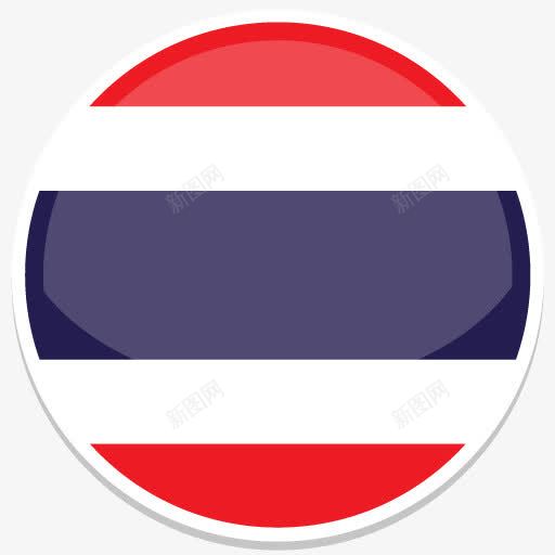泰国FlatRoundWorldFlagicons图标png_新图网 https://ixintu.com Thailand 泰国