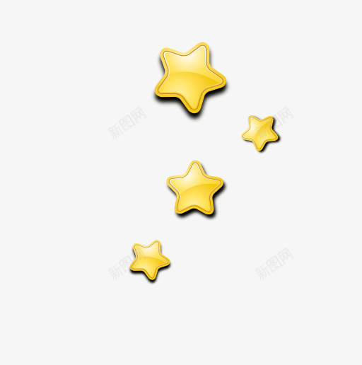 黄色卡通星星装饰图案png免抠素材_新图网 https://ixintu.com 免抠PNG 卡通 星星 装饰图案 黄色