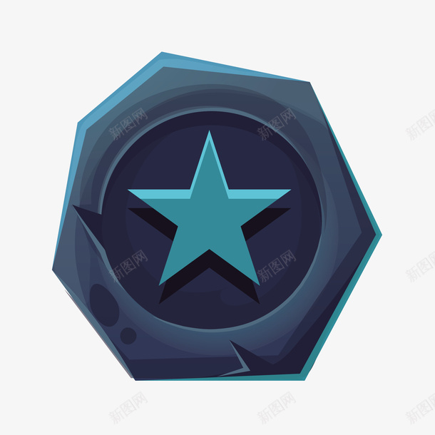卡通灰色星标标图矢量图图标eps_新图网 https://ixintu.com 免抠图PNG 卡通 图标 星标 灰色 矢量图