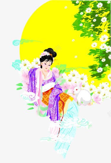 唯美工笔画嫦娥装饰图案png免抠素材_新图网 https://ixintu.com 唯美 唯美工笔画嫦娥装饰图案 图案 嫦娥 工笔画 装饰