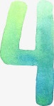 手绘文字4png免抠素材_新图网 https://ixintu.com 手绘文字 数字四 艺术字