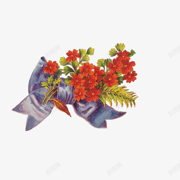 旧插画花png免抠素材_新图网 https://ixintu.com 插画 旧插画花免费下载 油画 花