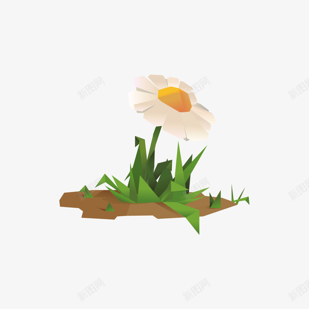 地上的花与草png免抠素材_新图网 https://ixintu.com 土地 手绘 花 草