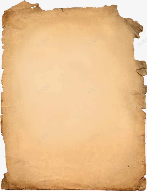 黄色羊皮纸png免抠素材_新图网 https://ixintu.com 复古 实物 纸 羊皮纸