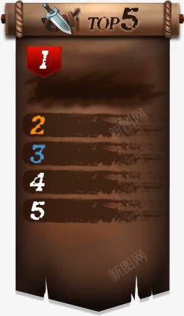 TOP5羊皮卷png免抠素材_新图网 https://ixintu.com top5 羊皮 设计