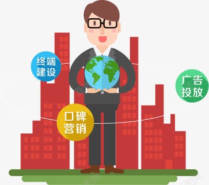 h5商业营销png免抠素材_新图网 https://ixintu.com h5素材商业营销 商务人士 建筑