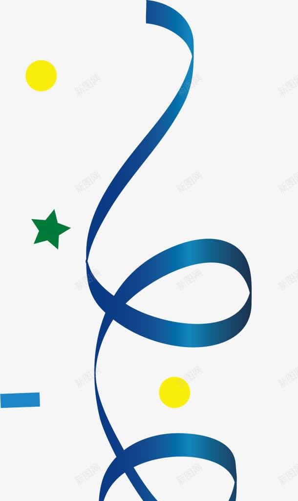 星星彩带png免抠素材_新图网 https://ixintu.com 卡通 喷射彩带 彩带 星星 漂浮彩带 节日彩带 金色彩带