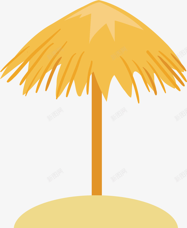 草亭子黄色矢量图ai免抠素材_新图网 https://ixintu.com 创意 卡通 手绘 水彩 草亭子 设计 黄色 矢量图