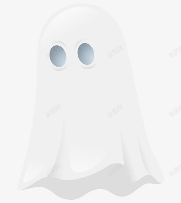 卡通白袍怪物png免抠素材_新图网 https://ixintu.com 卡通 怪物 恶魔 白袍